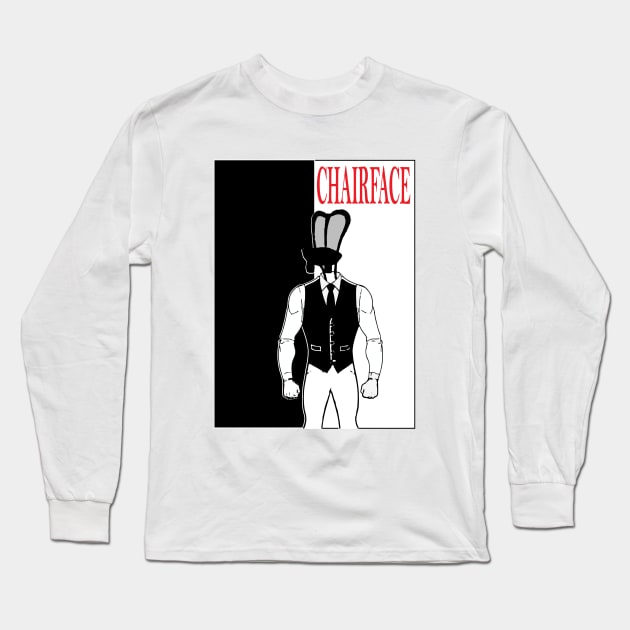 Chairface Scar Face Long Sleeve T-Shirt by Brantoe